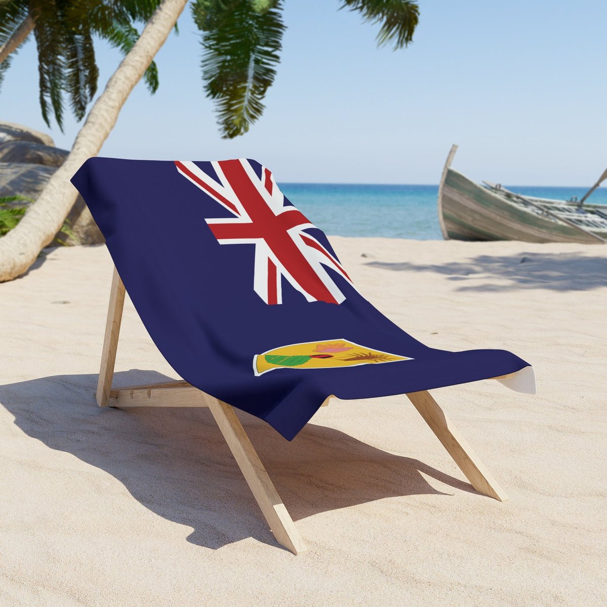 Turks & Caicos Flag Beach Towel