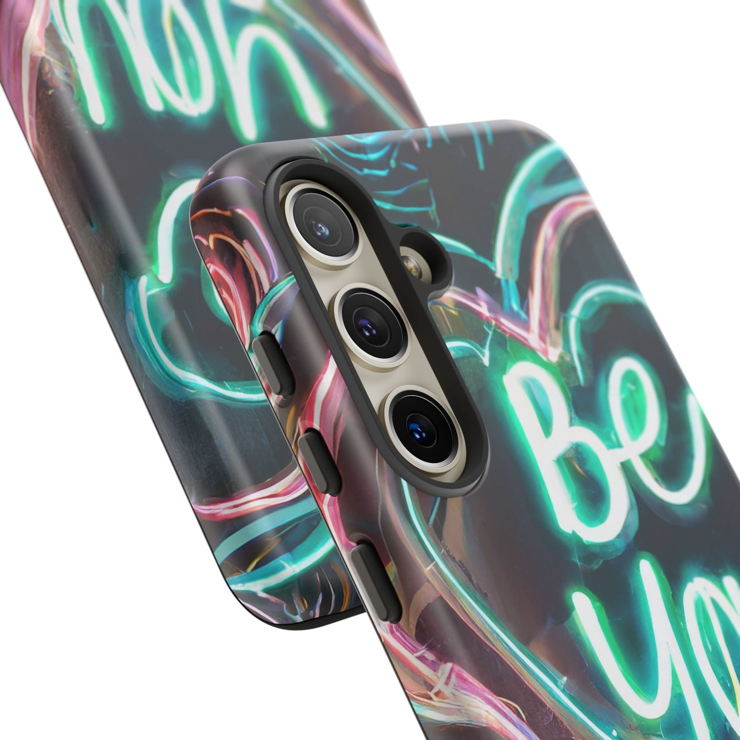 Be You Colorful Neon Heart Tough Phone Case