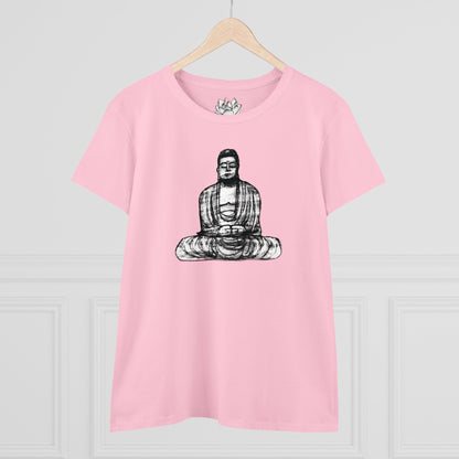 Buddha Sketch Women's Cotton Tee