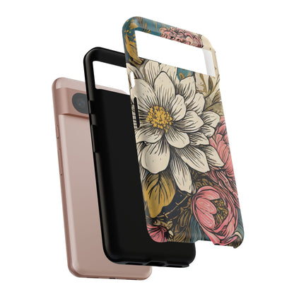 Beautiful White Floral Tough Case