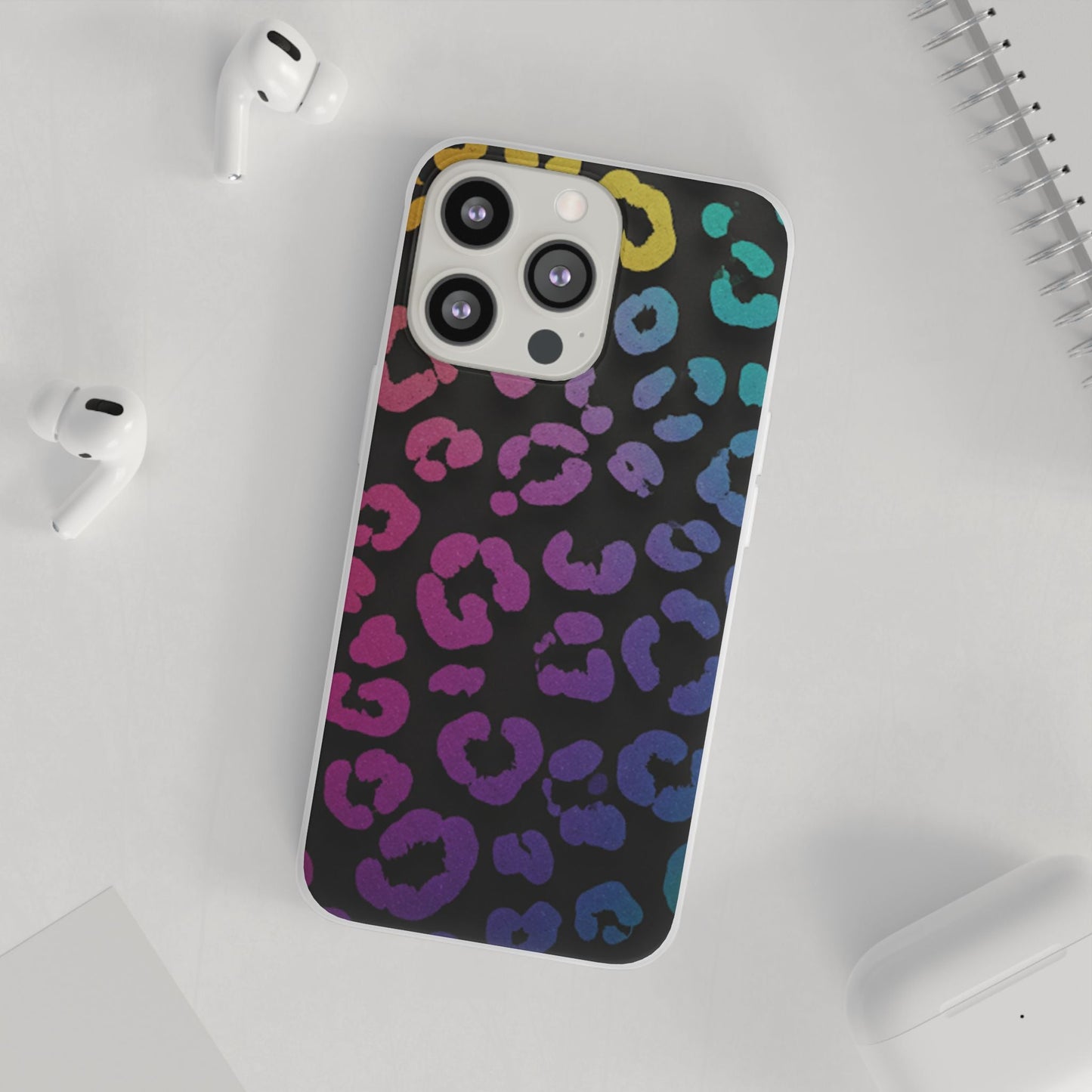 Vibrant Leopard Print Flexi Phone Case