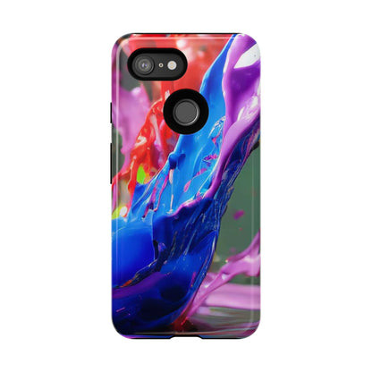 Vibrant Color Splash Tough Phone Case