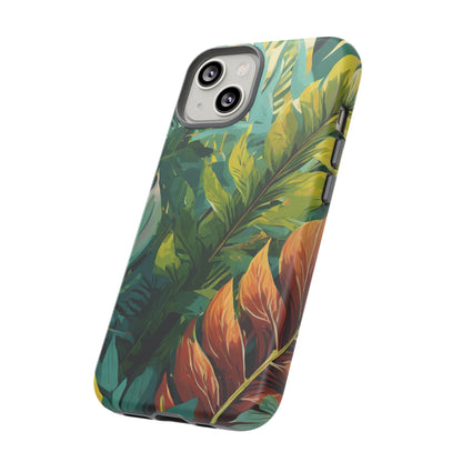 Tropical Leaf Tough Phone Case