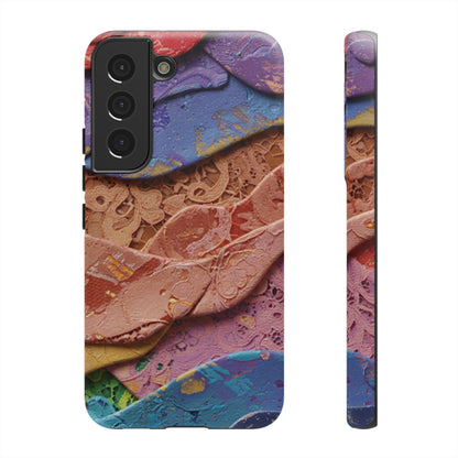 Abstract Painted Lace Tough Phone Case