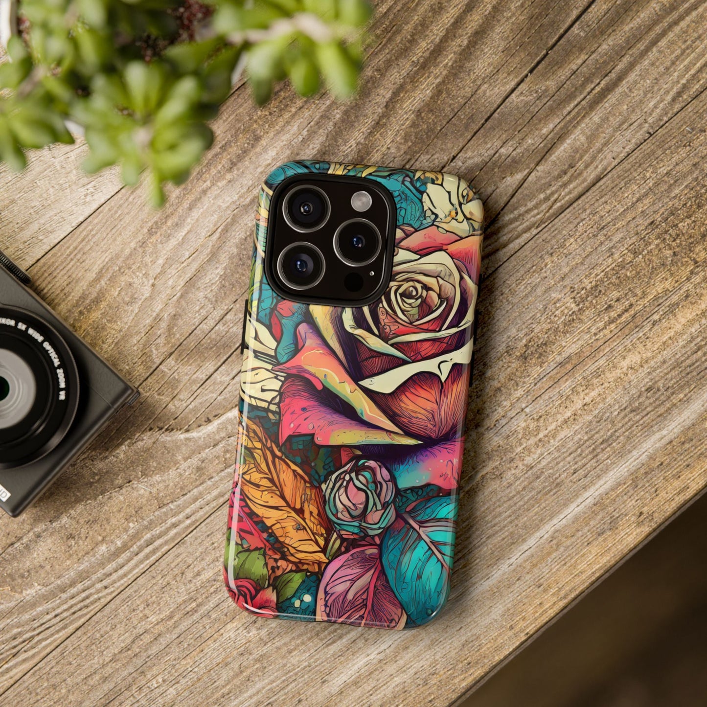Colorful Roses Tough Phone Case