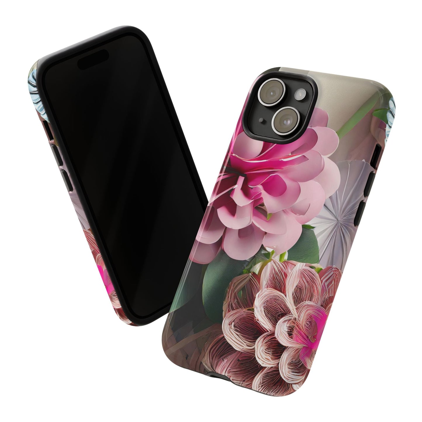 Elegant Paper Flowers Tough Phone Case