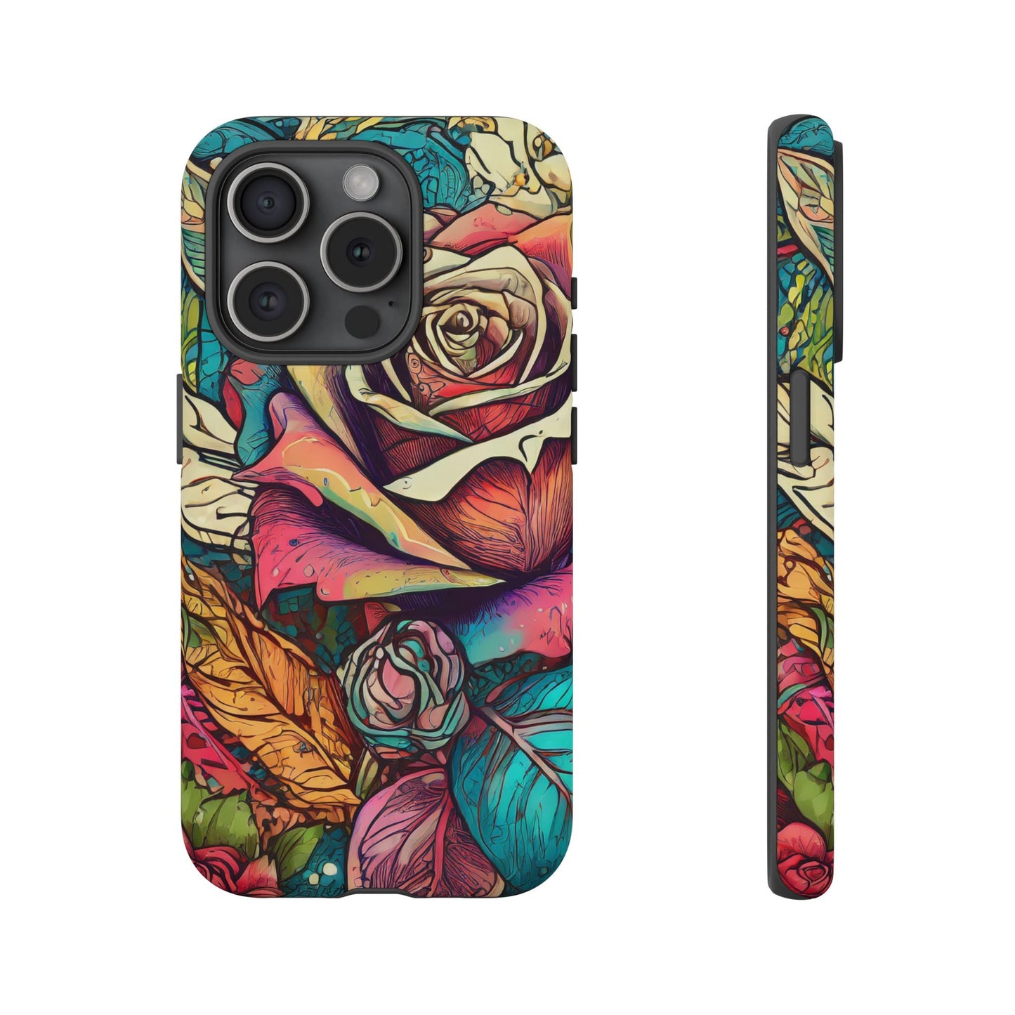 Colorful Roses Tough Phone Case