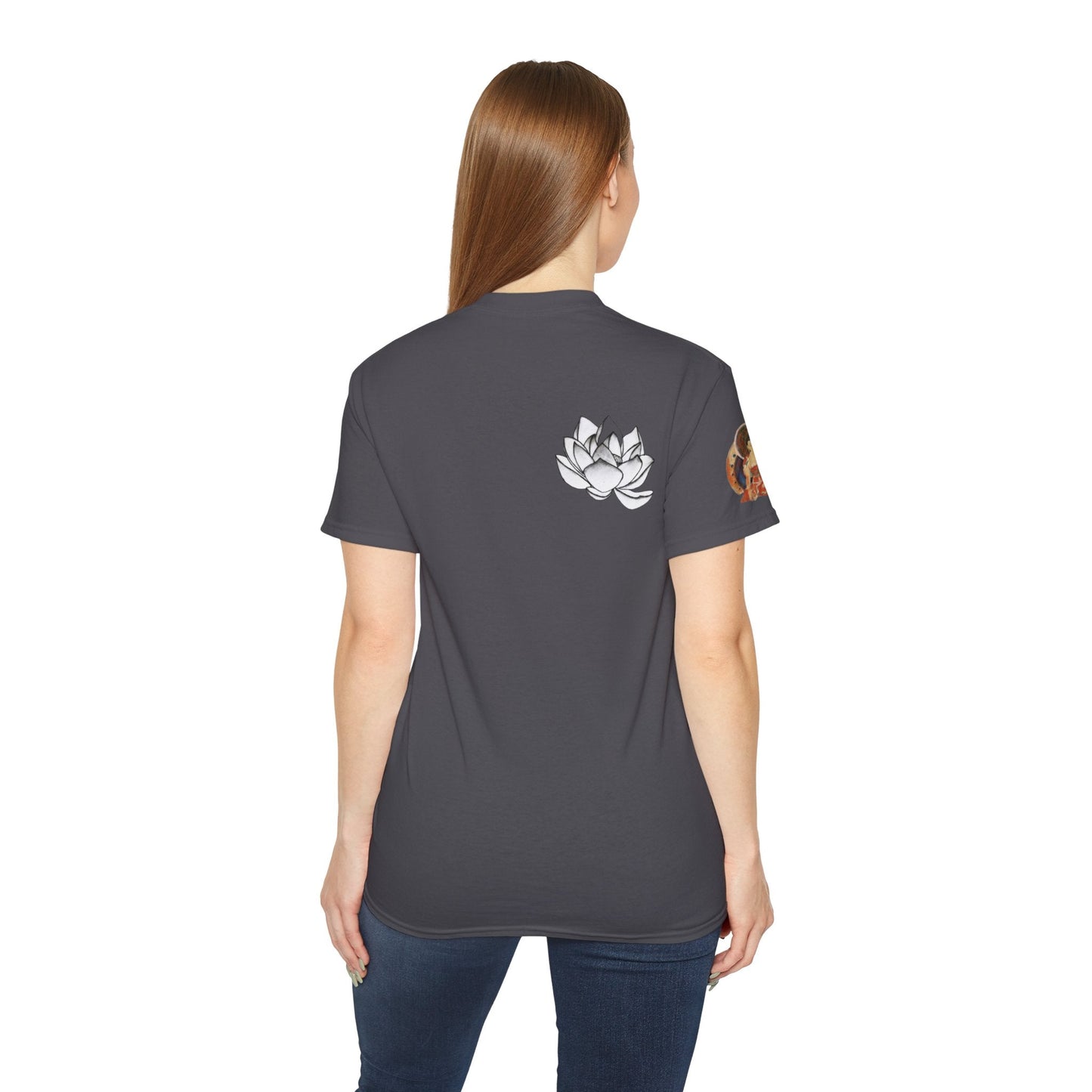 Fine Art Buddha Chalk Drawing Print Unisex Ultra Cotton Tee