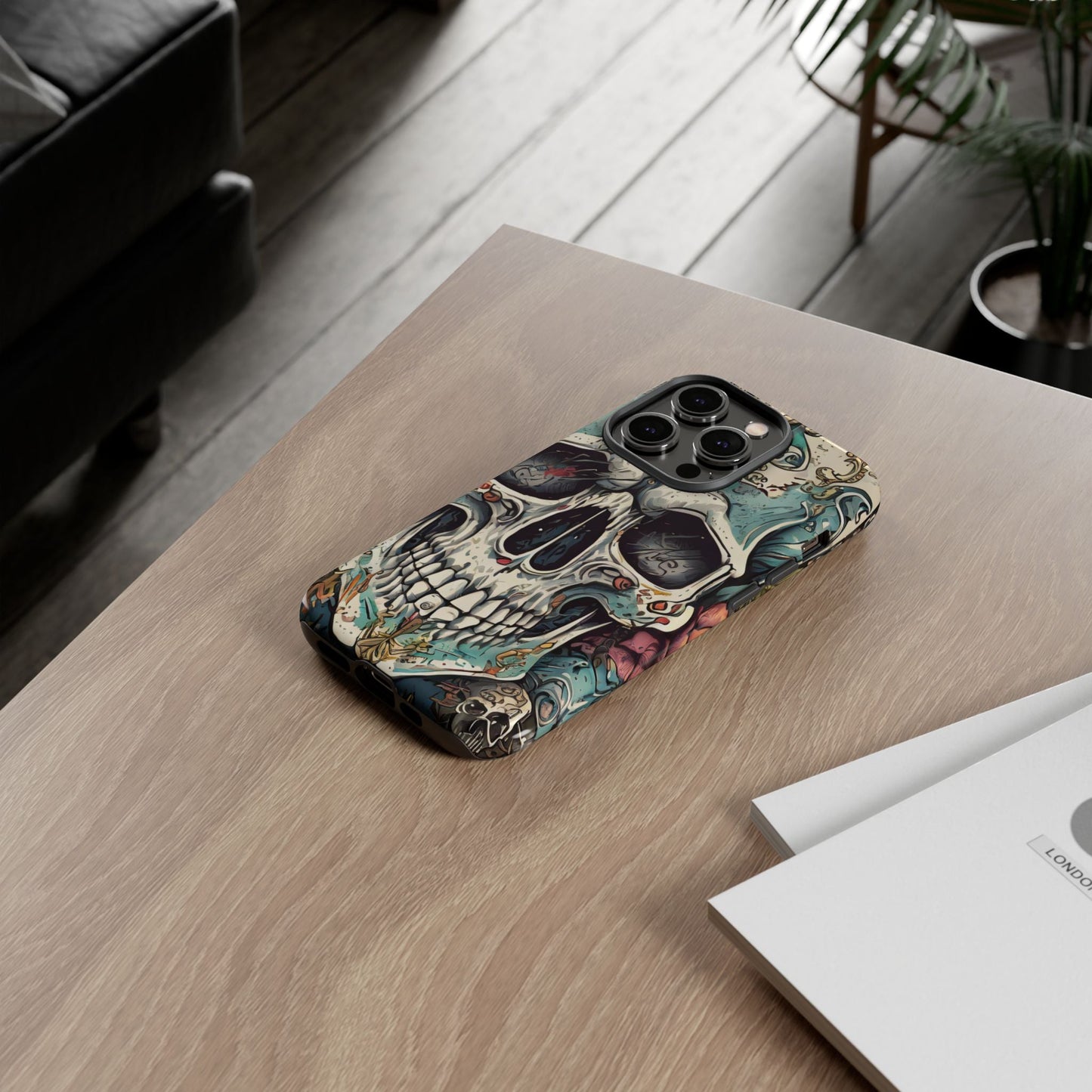 Abstract Skull Tough Phone Case