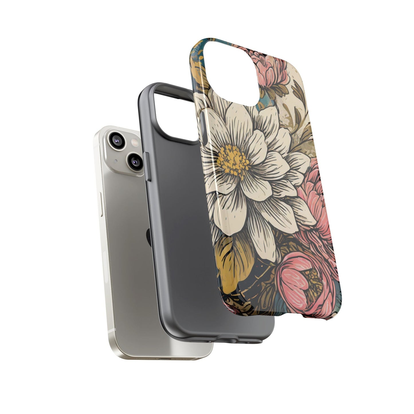 Beautiful White Floral Tough Case
