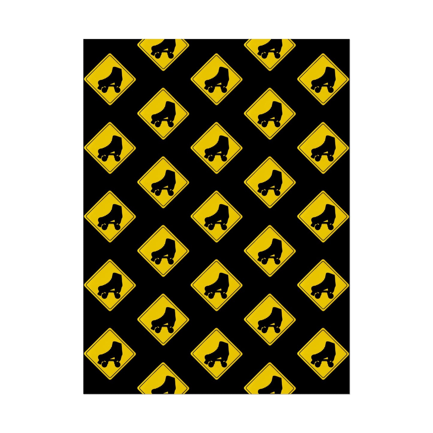Warning Skater Rolled Poster