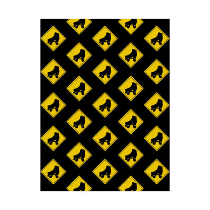 Warning Skater Rolled Poster