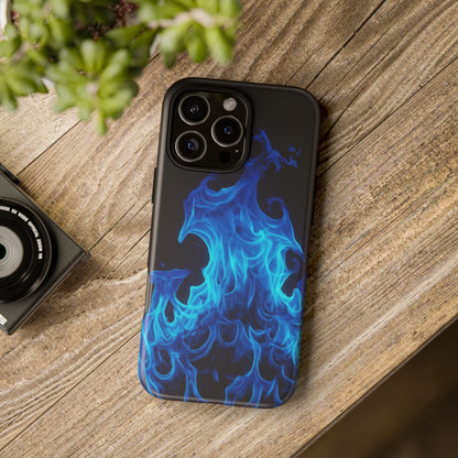 Blue Flames Tough  Phone Case