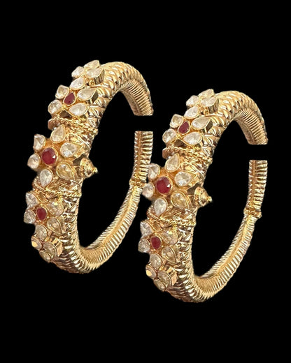 B396 Phannas ka kada - bangles 1 pair in high quality zircon ( READY TO SHIP )