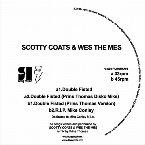 Scotty Coats / Wes The Mess - Double Fisted [12" Vinyl]