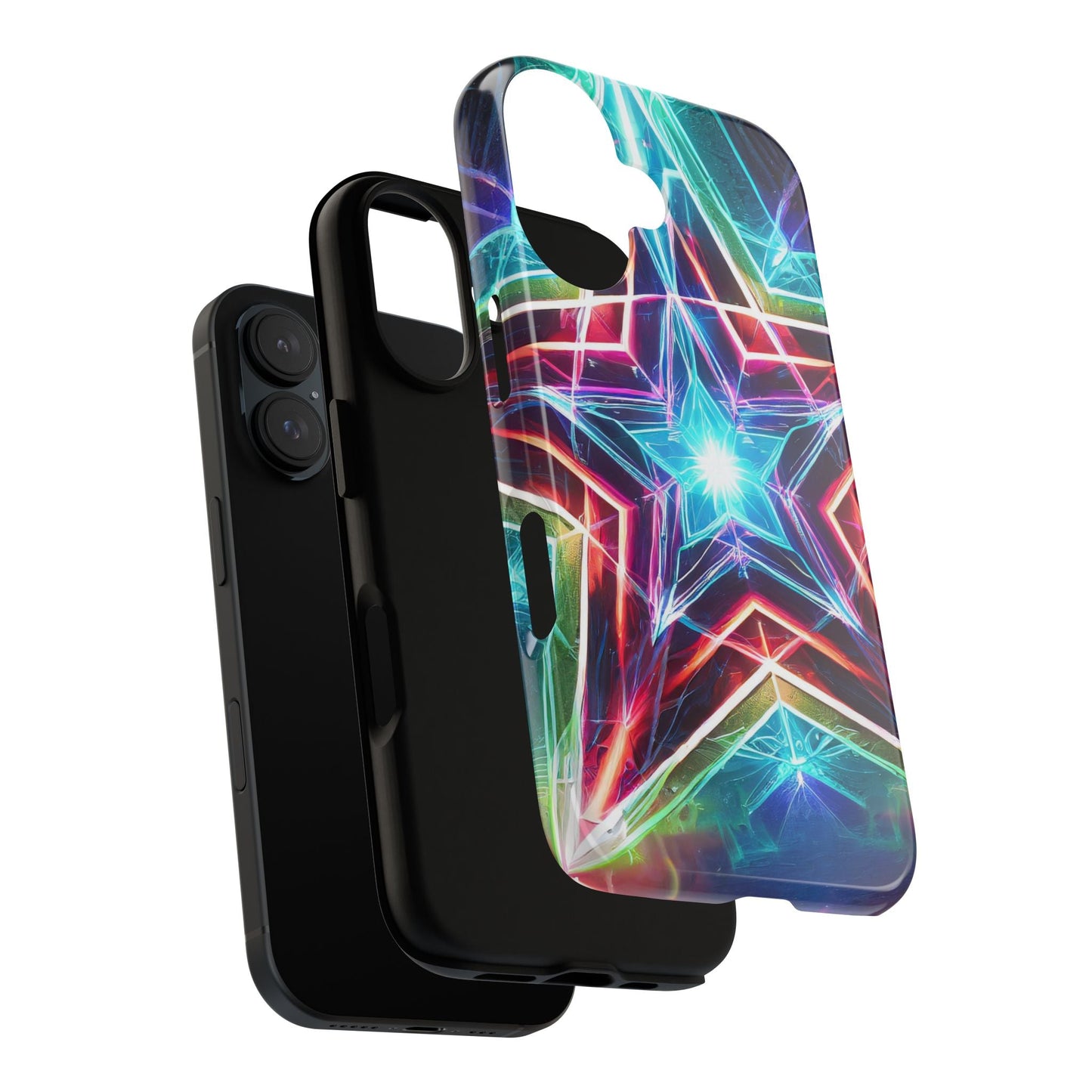 Neon Light Stars Tough Phone Case
