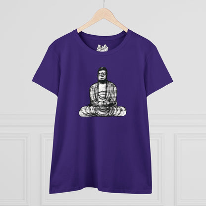 Buddha Sketch Women's Cotton Tee