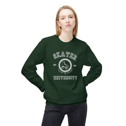 Skater University Unisex Fleece Crewneck Sweatshirt