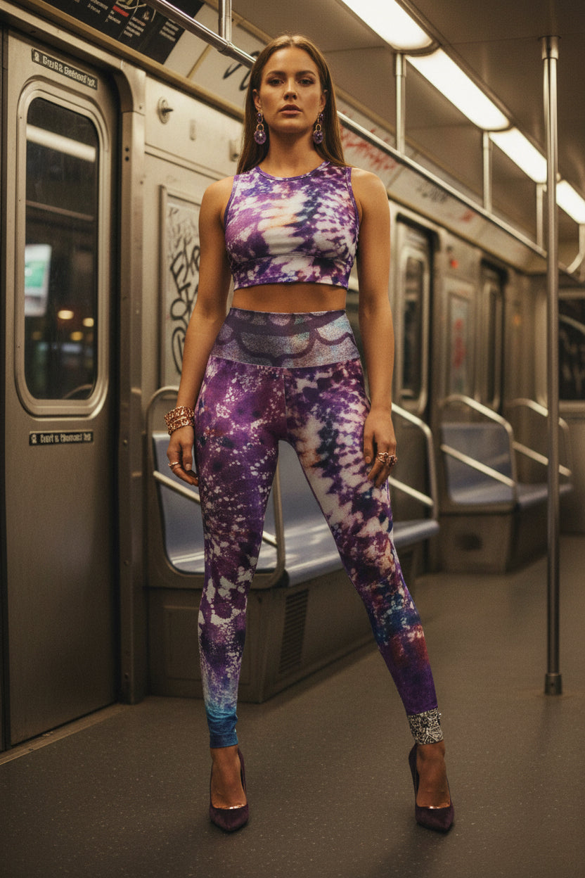 Mandala Tye Dye High Waisted Yoga Leggings