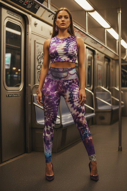 Mandala Tye Dye High Waisted Yoga Leggings