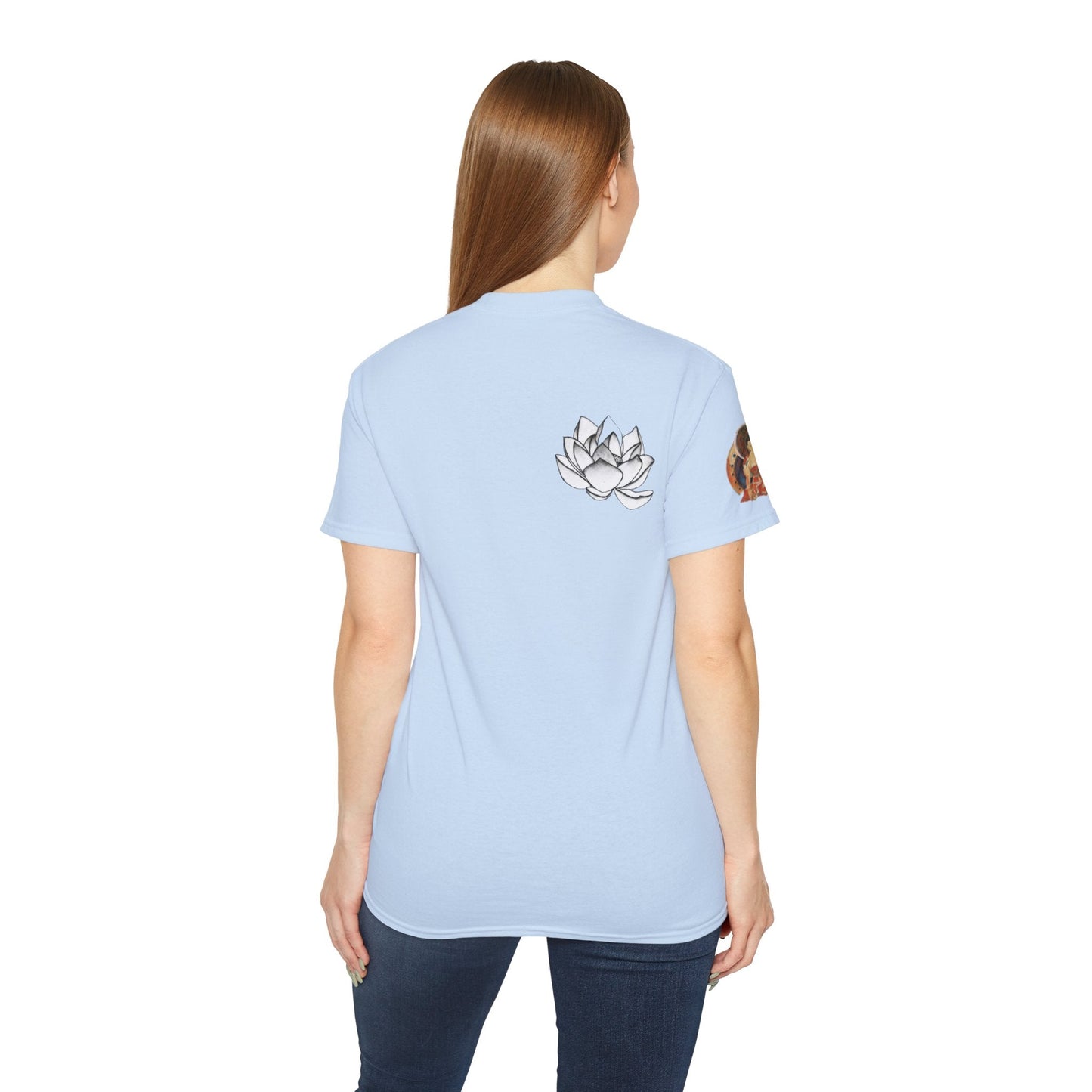 Fine Art Buddha Chalk Drawing Print Unisex Ultra Cotton Tee