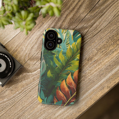 Tropical Leaf Tough Phone Case