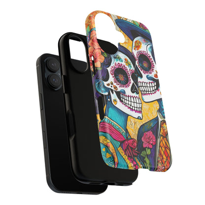 Loving Sugar Skull Couple Tough Phone Case