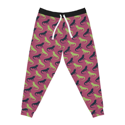 Bearded Dragon Silhouette Athletic Joggers