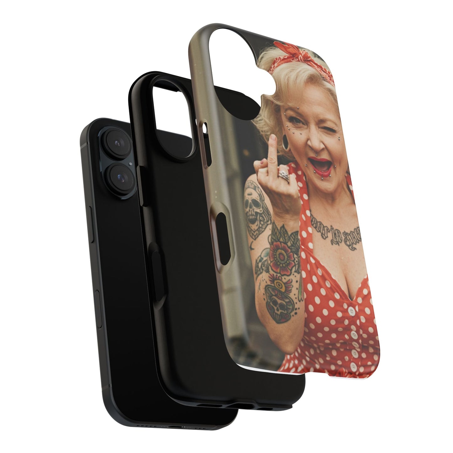 Rebellious Tattooed Betty White Tough Phone Case