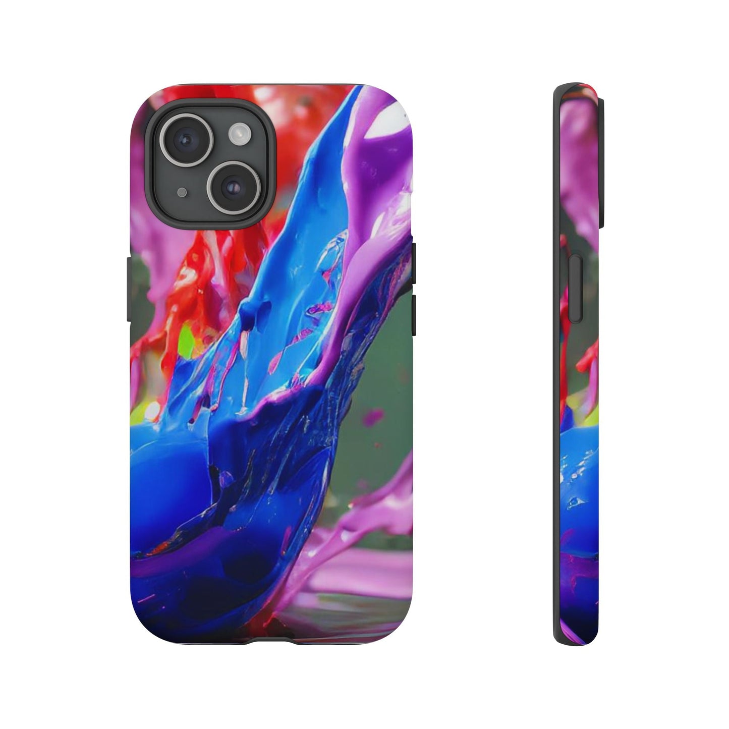 Vibrant Color Splash Tough Phone Case
