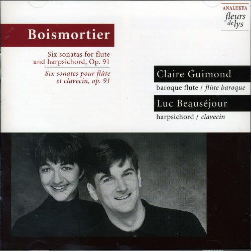 J.B. DE BOISMORTIER - Six Sonates Pour Flute Music CD