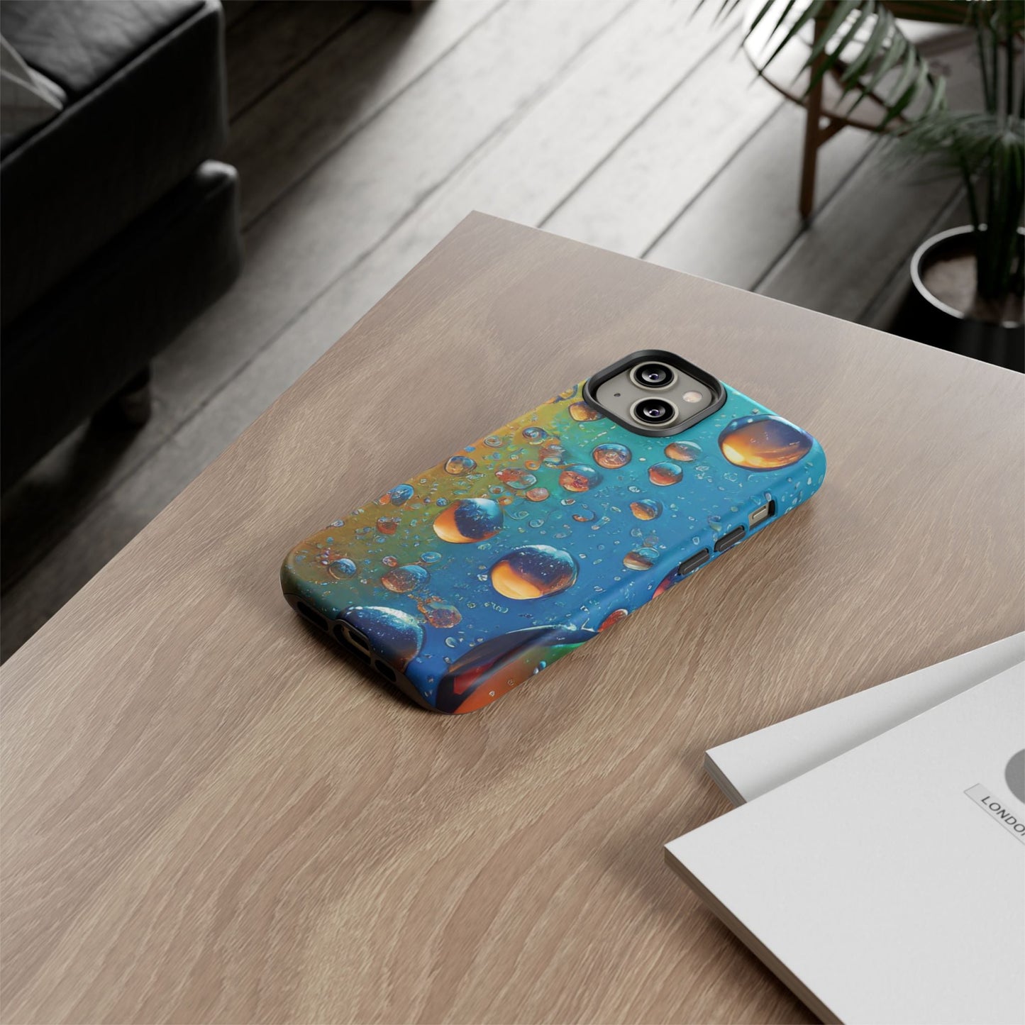Colorful Water Droplets Tough Phone Case