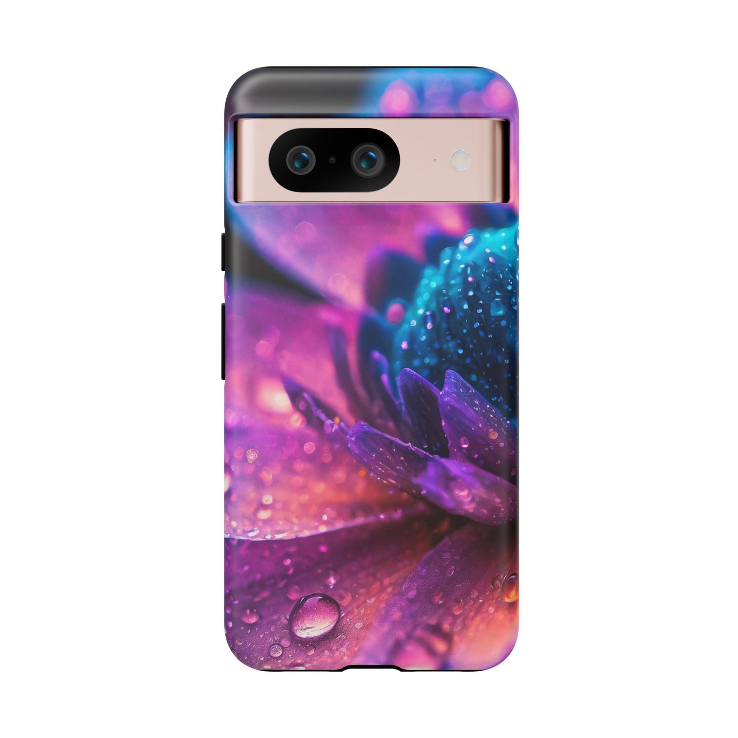 Vibrant Blue And Purple Flower Tough Phone Case