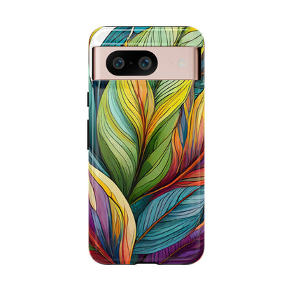 Vibrant Tropical Leaf Tough Phone Case