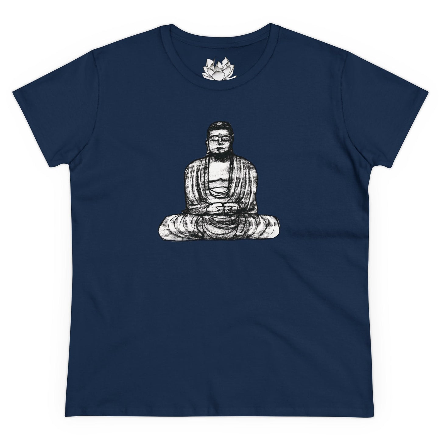 Buddha Sketch Women's Cotton Tee