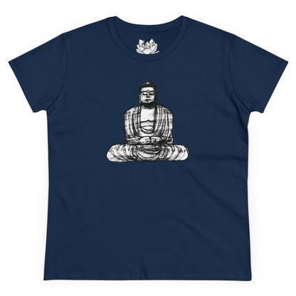 Buddha Sketch Women's Cotton Tee