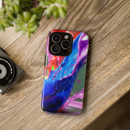 Vibrant Color Splash Tough Phone Case