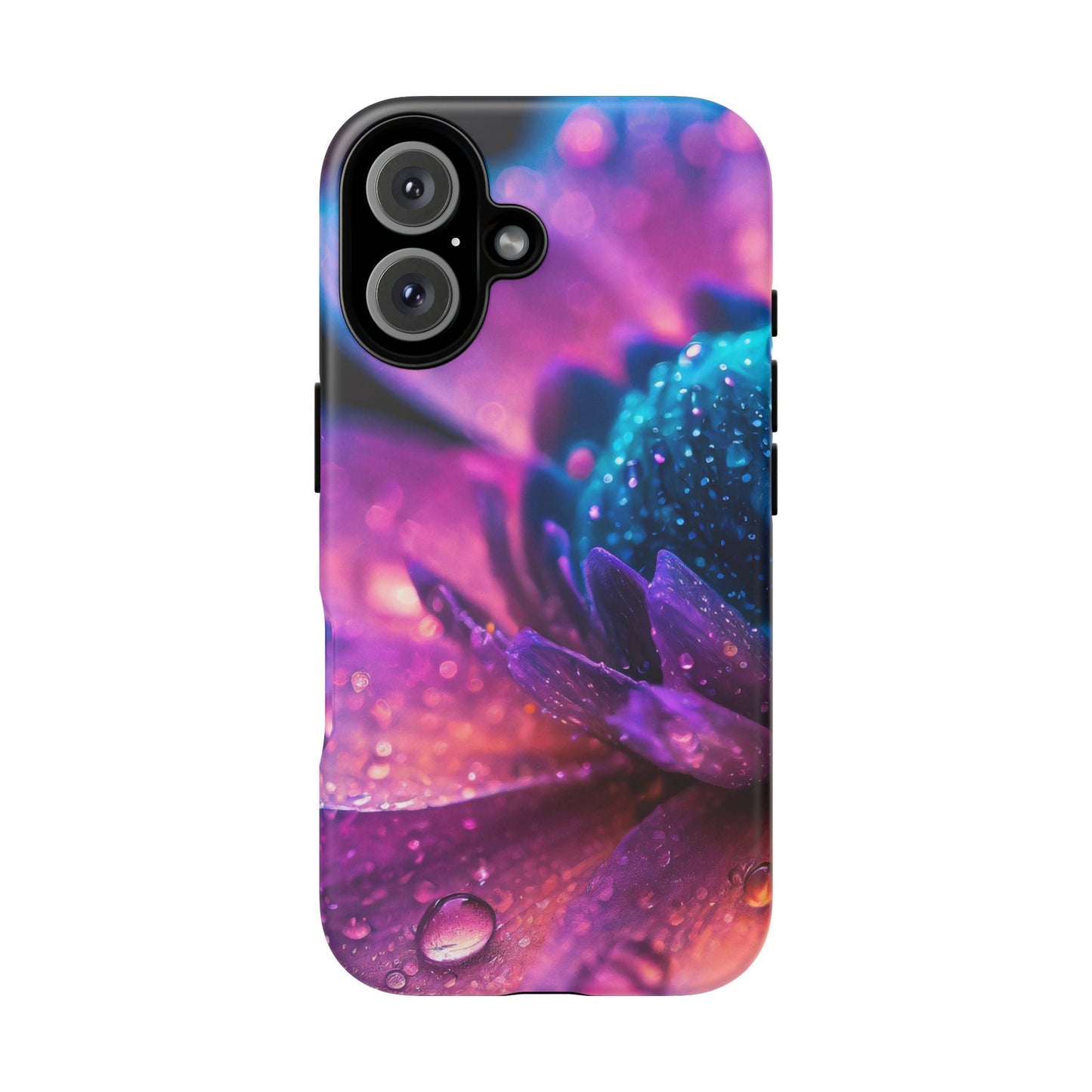 Vibrant Blue And Purple Flower Tough Phone Case