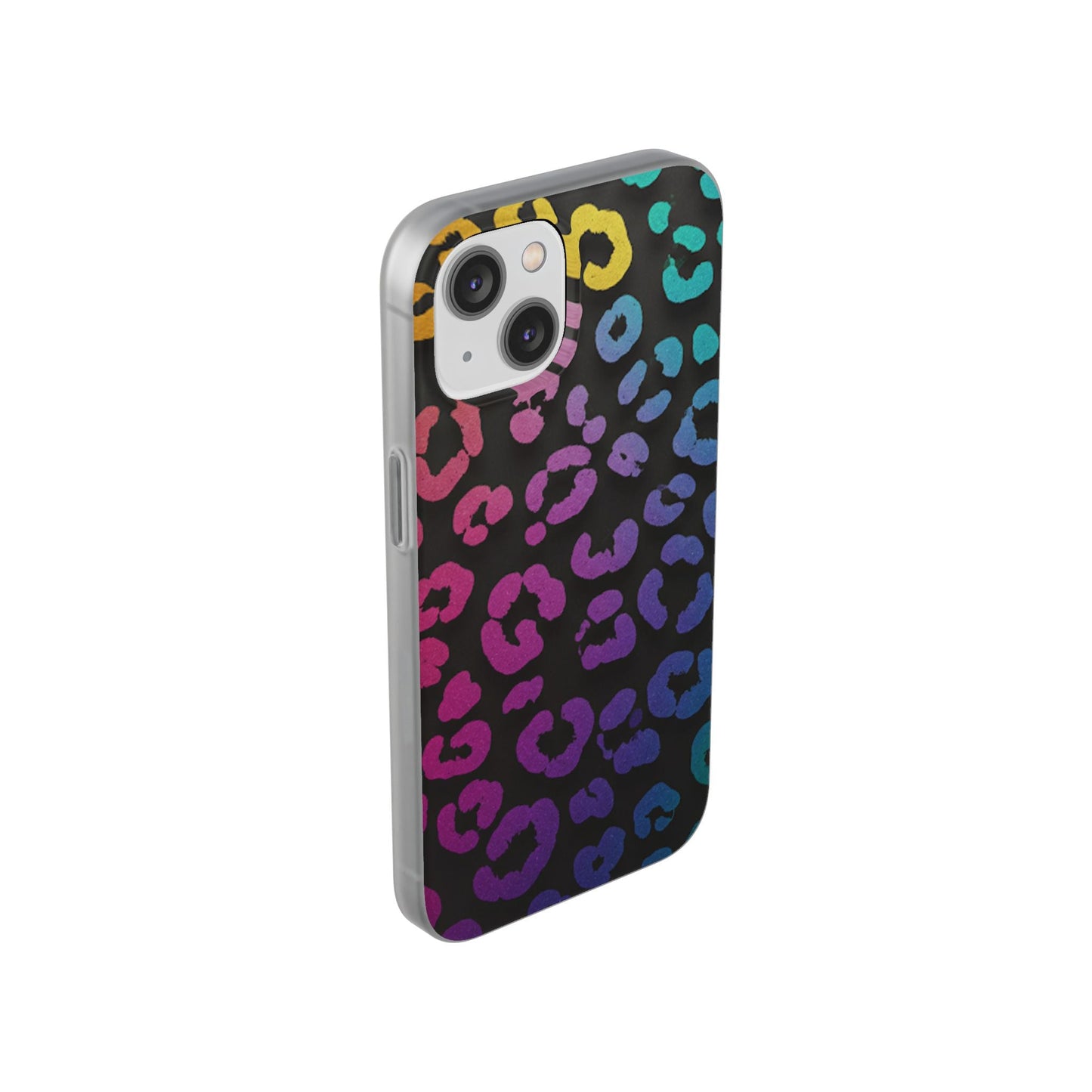 Vibrant Leopard Print Flexi Phone Case