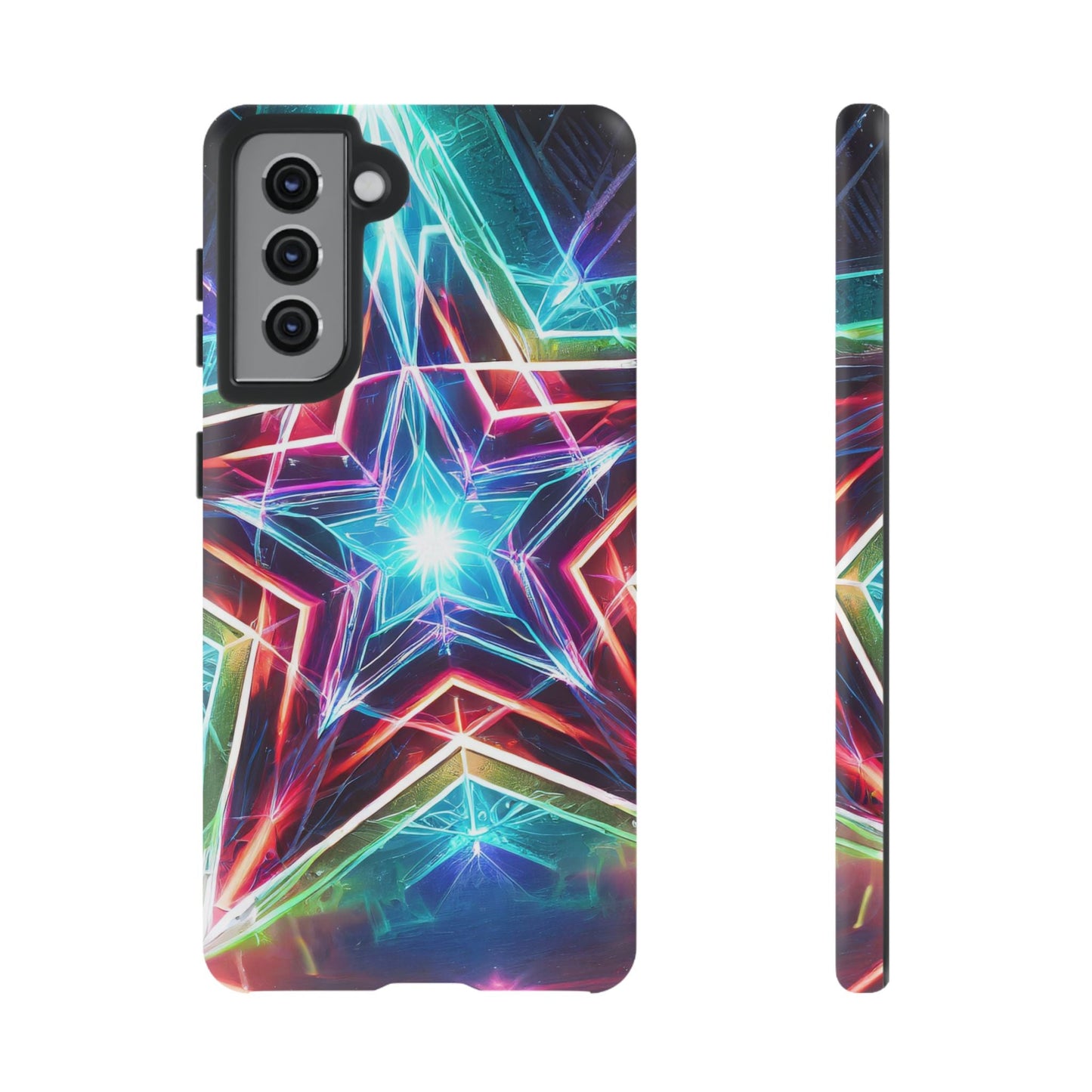 Neon Light Stars Tough Phone Case