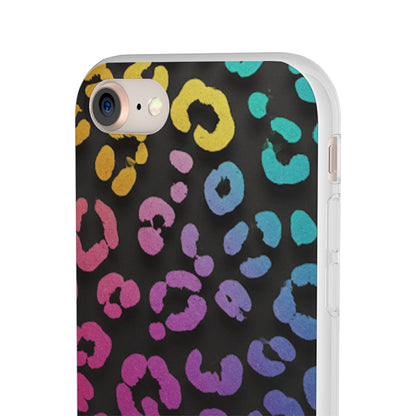Vibrant Leopard Print Flexi Phone Case