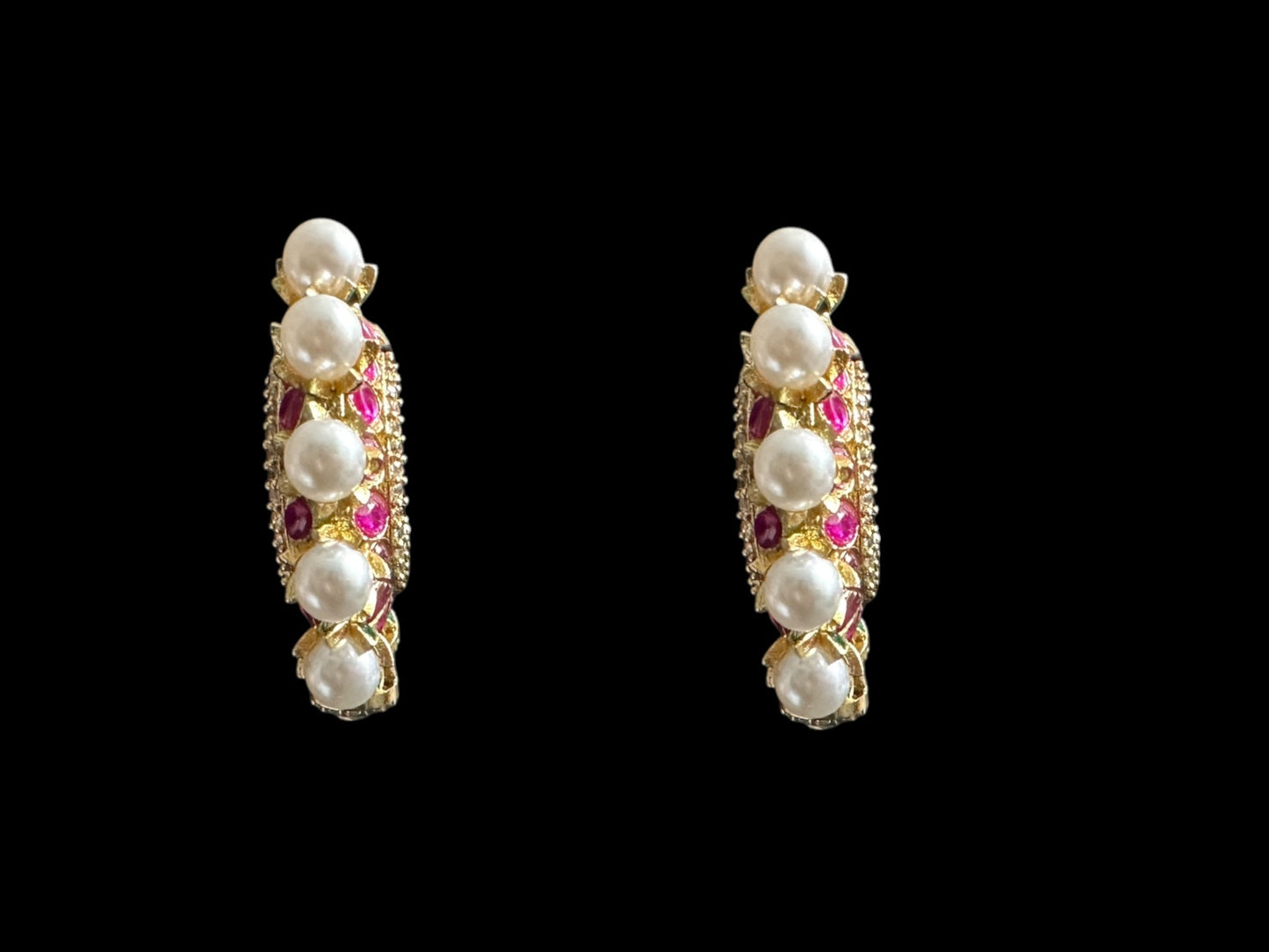 DER718 Isha High quality Polki earrings included Bali style ( SHIPS IN 2 WEEKS  )