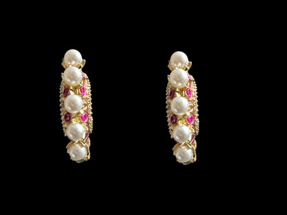 DER718 Isha High quality Polki earrings included Bali style ( SHIPS IN 2 WEEKS  )