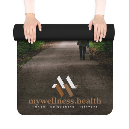 Forest Bath Yoga Mat Non-Slip Rubber Base w/Carry Strap