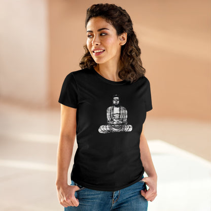 Buddha Sketch Women's Cotton Tee