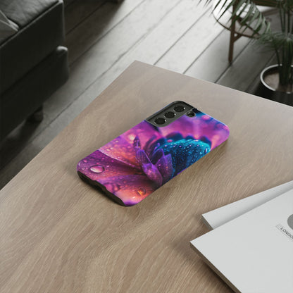 Vibrant Blue And Purple Flower Tough Phone Case