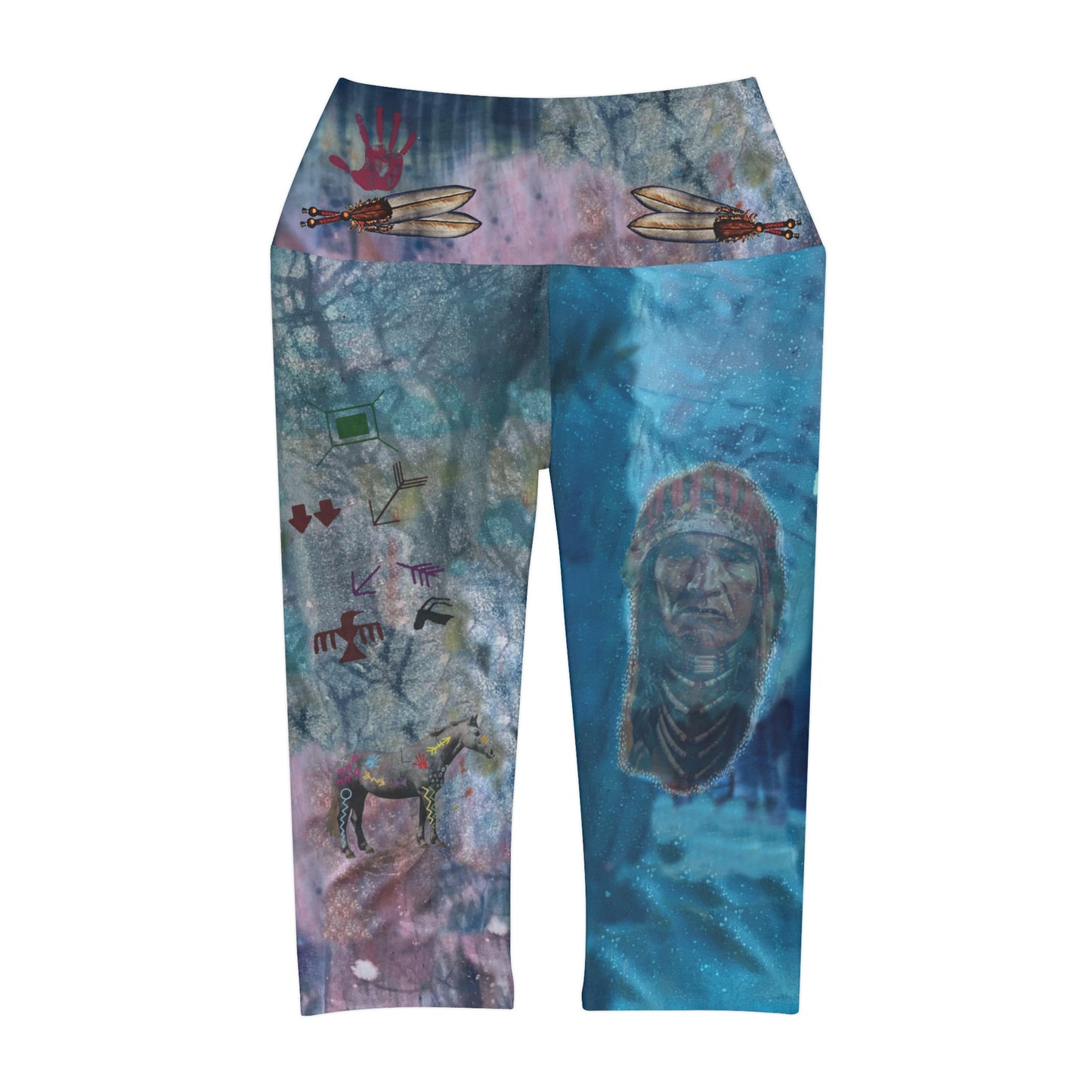 Founding Feathers Capri Leggings