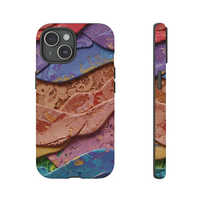 Abstract Painted Lace Tough Phone Case
