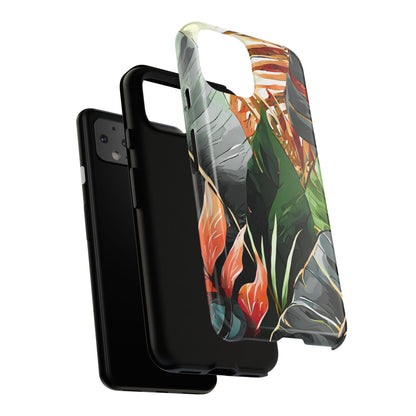 Tropical Leaf Tough Phone Case