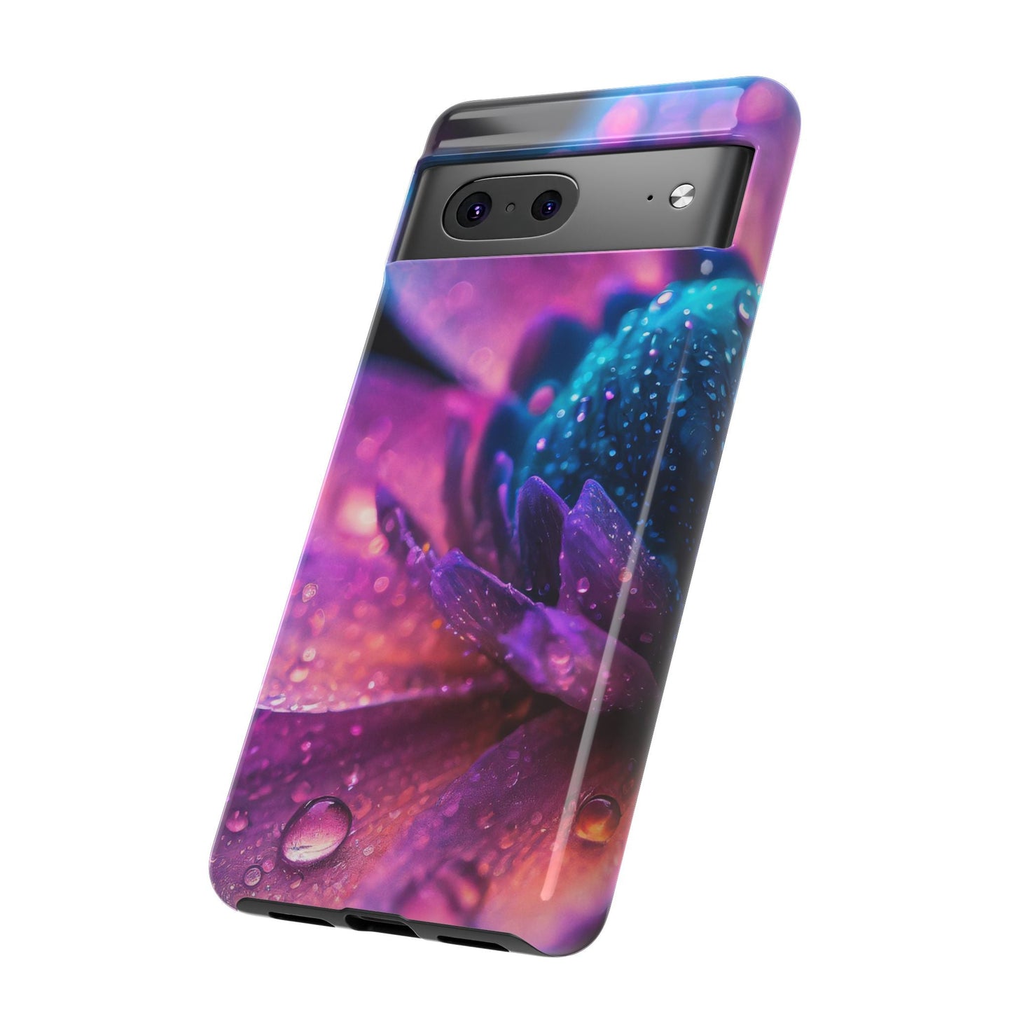 Vibrant Blue And Purple Flower Tough Phone Case